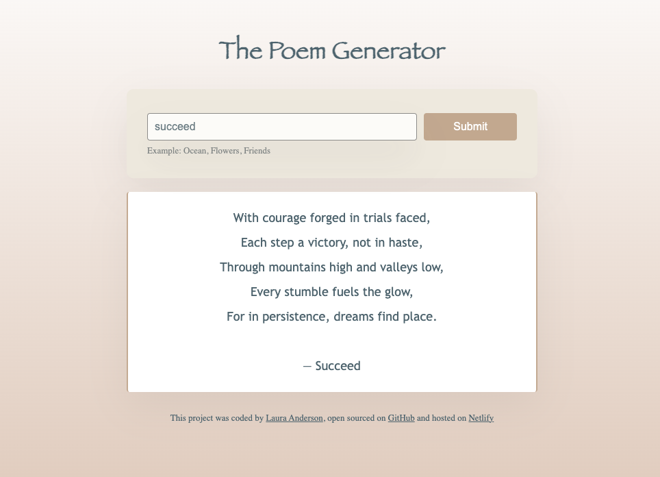 AI Poem Generator