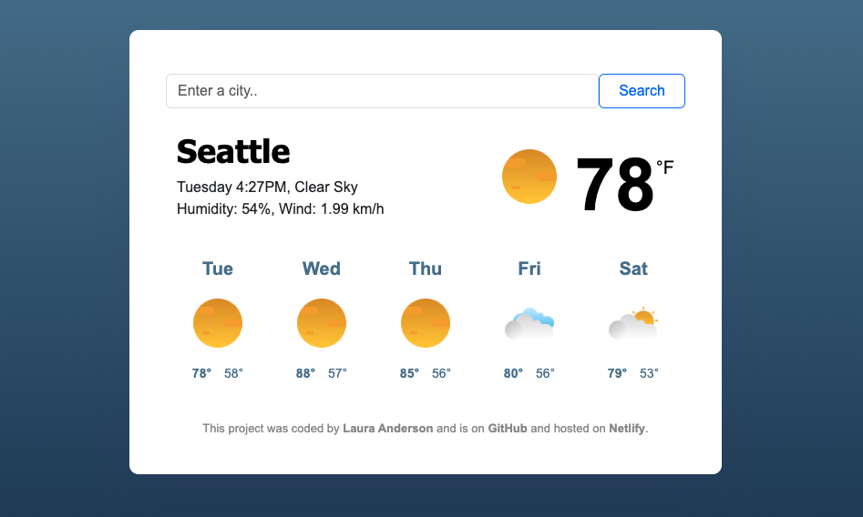 React Weather App